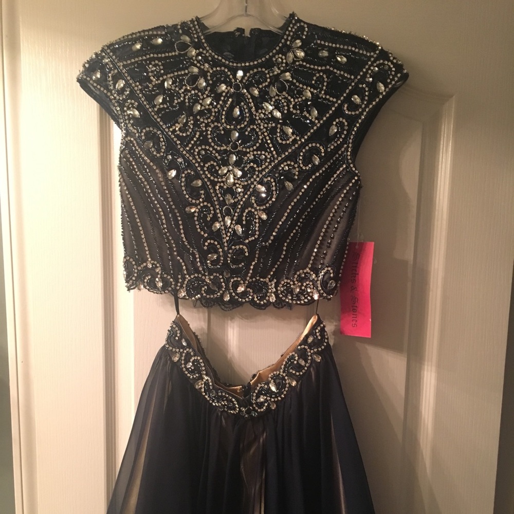 2 piece homecoming dress